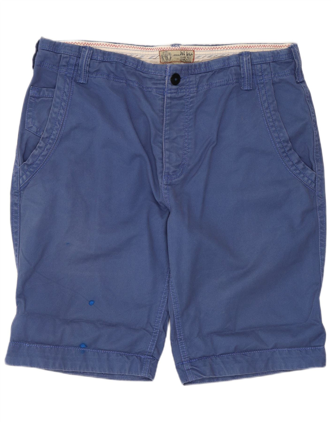 Fat Face Mens Chino Shorts W36 Large Blue Cotton