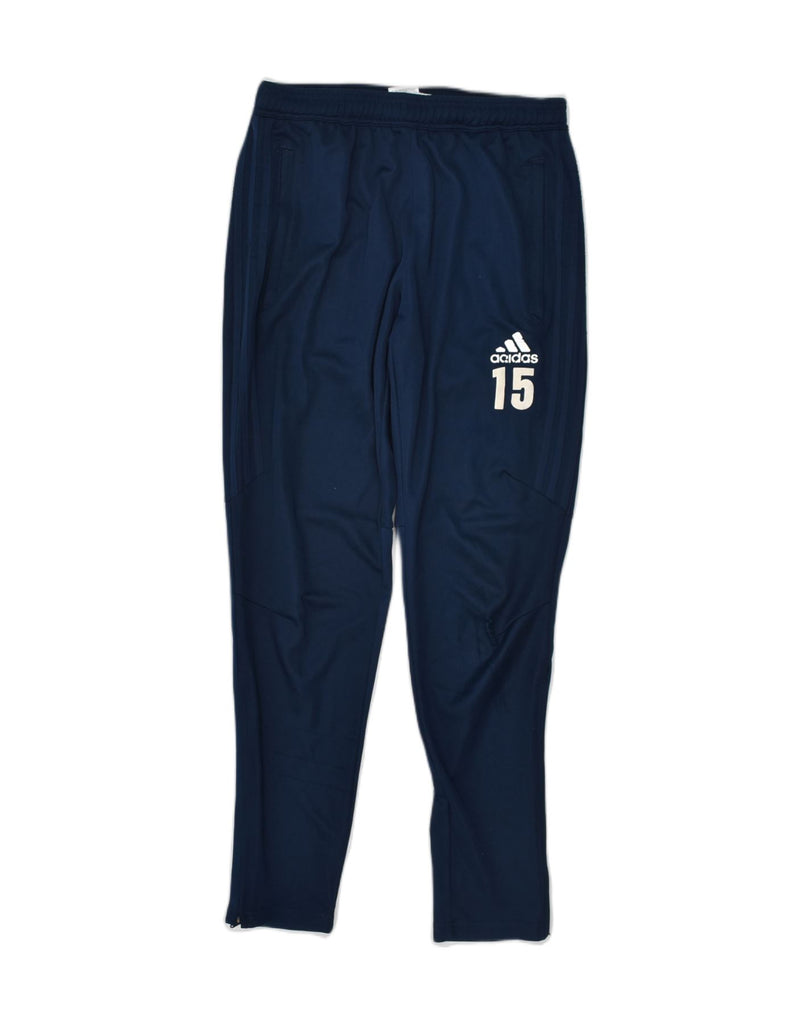 ADIDAS Mens Tracksuit Trousers Medium Navy Blue Polyester | Vintage Adidas | Thrift | Second-Hand Adidas | Used Clothing | Messina Hembry 