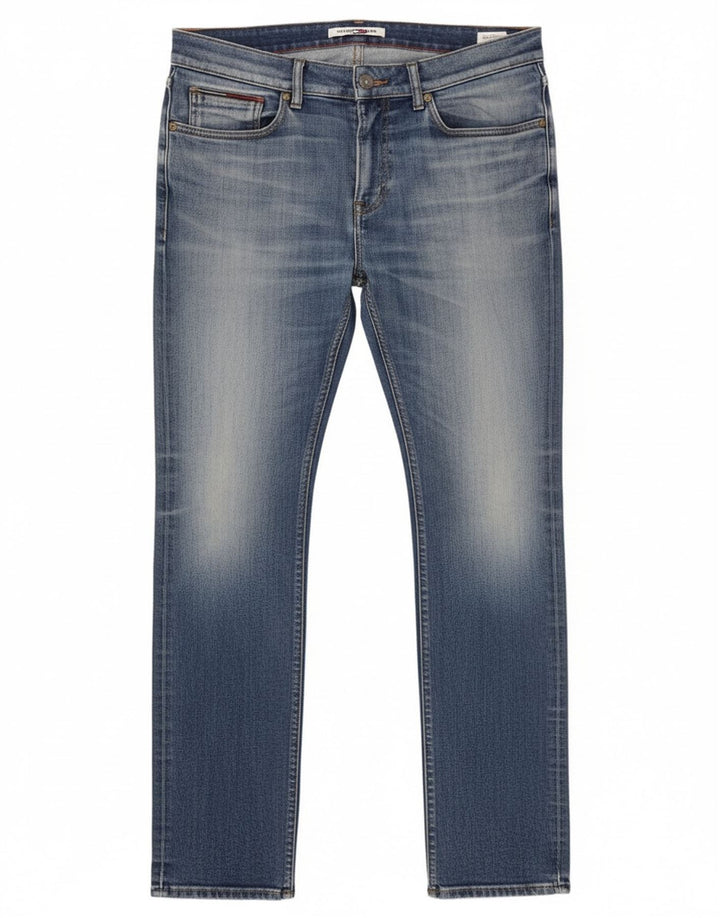 Tommy Hilfiger Mens Slim Jeans W32 L32 Blue Cotton