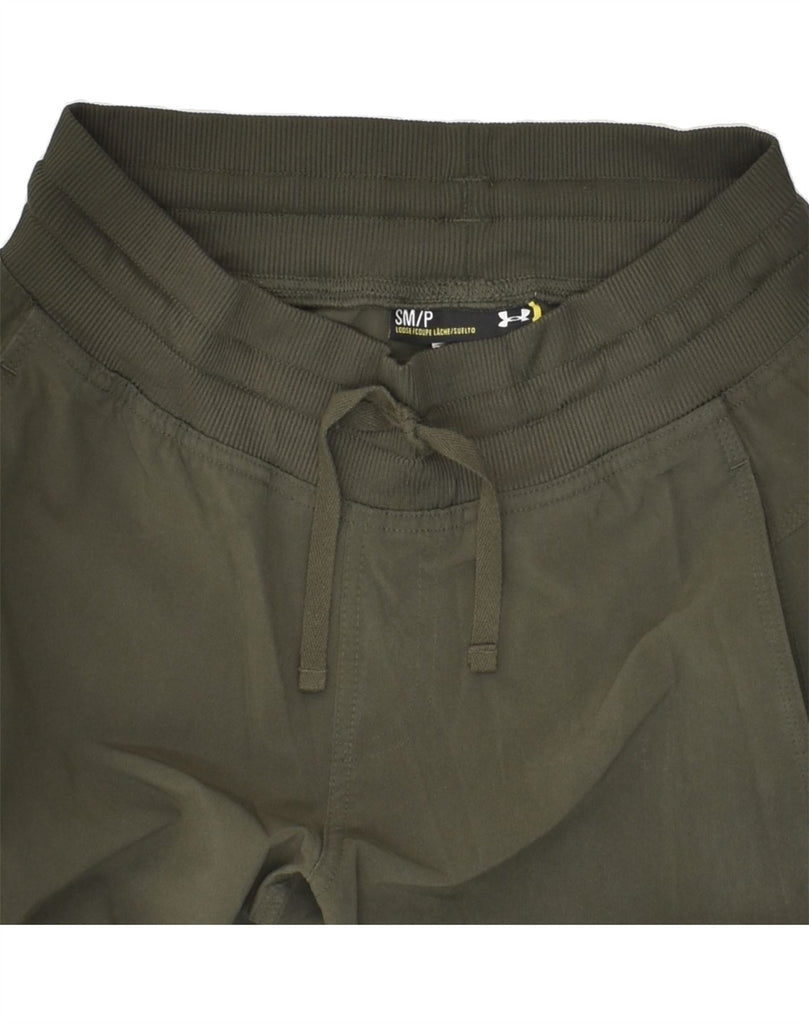 UNDER ARMOUR Womens Chino Trousers Small W28 L32 Khaki Polyester | Vintage Under Armour | Thrift | Second-Hand Under Armour | Used Clothing | Messina Hembry 