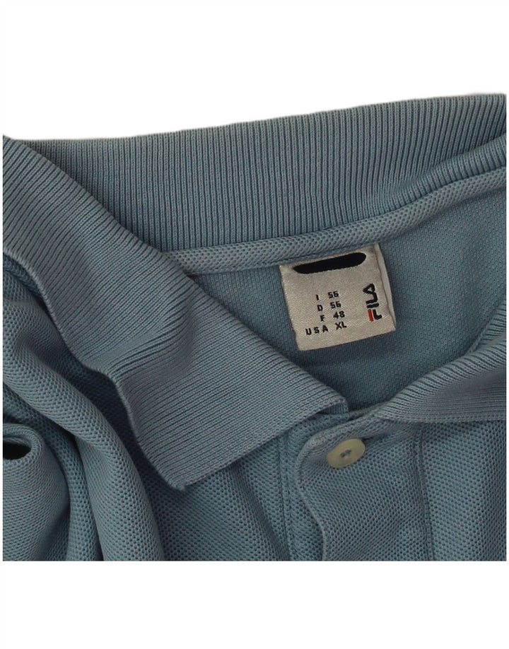 Fila Mens Polo Shirt IT 56 XL Blue