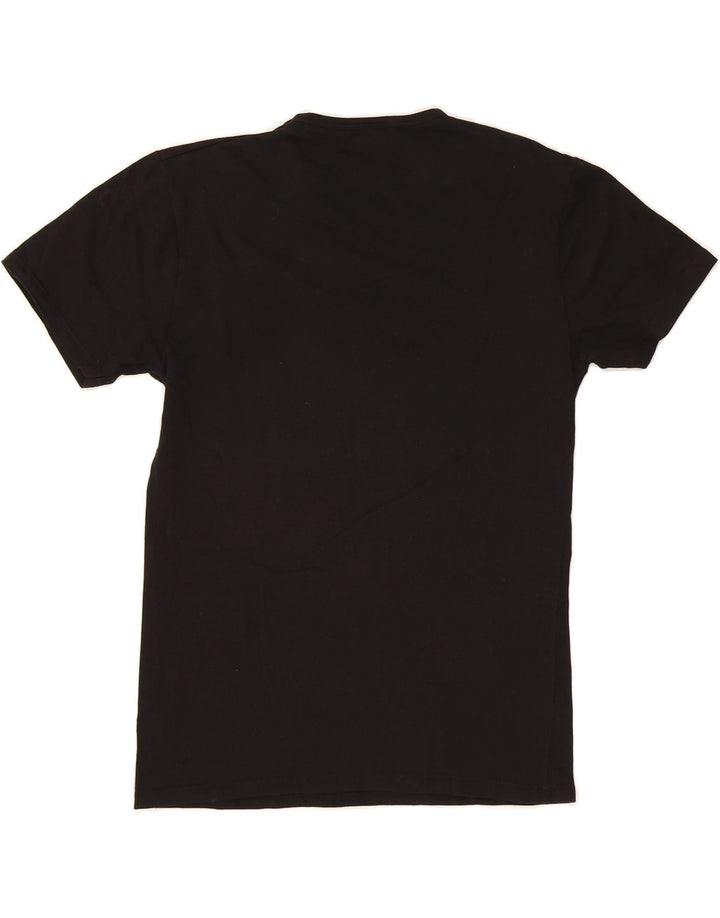 KAPPA Womens T-Shirt Top UK 12 Medium Black Vintage Kappa and Second-Hand Kappa from Messina Hembry 