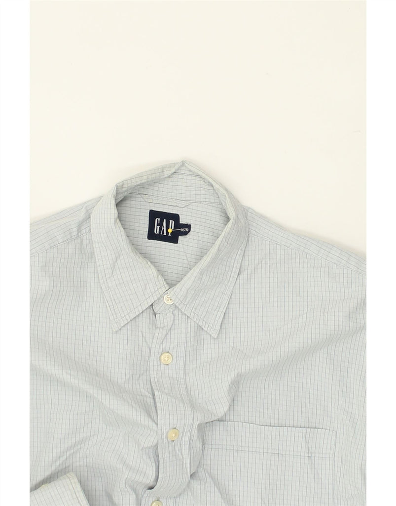 GAP Mens Shirt Medium Grey Check Cotton | Vintage Gap | Thrift | Second-Hand Gap | Used Clothing | Messina Hembry 