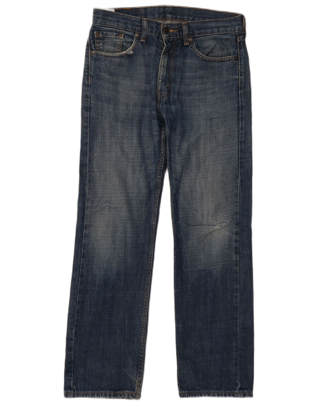 Levi's Womens Straight Jeans W30 L30 Navy Blue Cotton