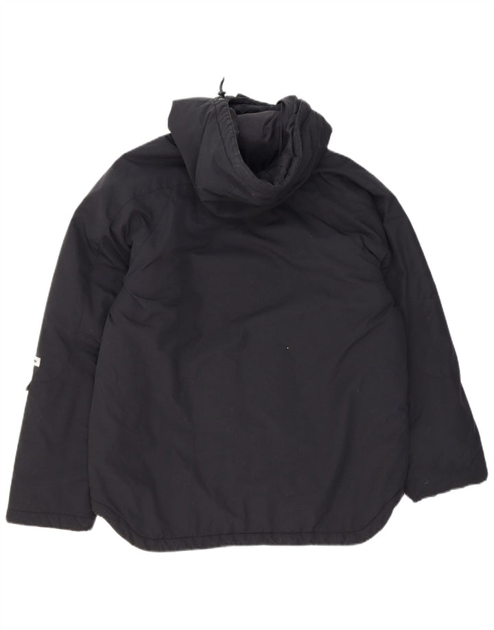 Champion Womens Hooded Padded Jacket UK 16 Large Black Polyester