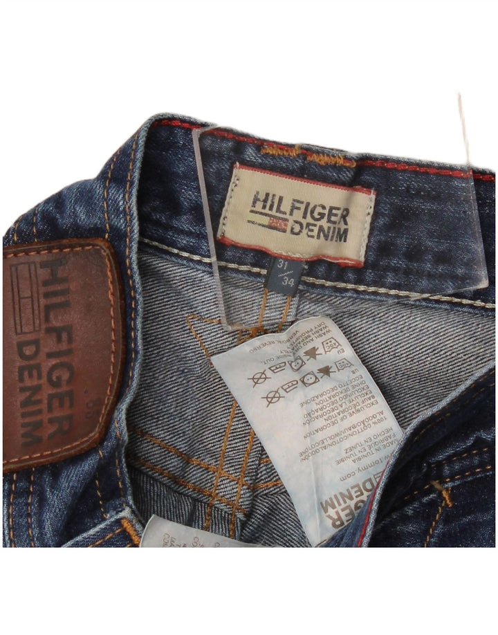 Tommy Hilfiger Mens Straight Jeans W31 L34 Blue Cotton