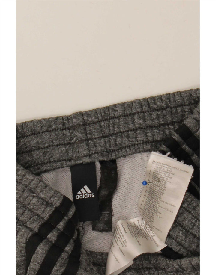 Adidas Mens Tracksuit Trousers XS Grey Colourblock Polyester