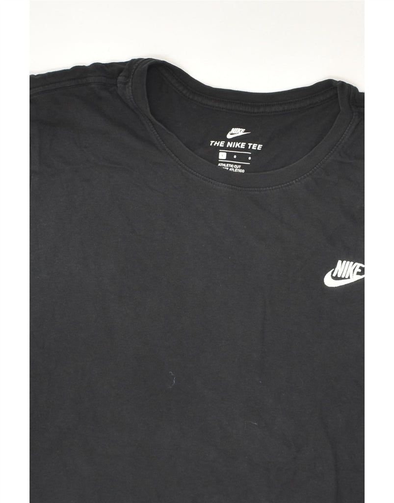 NIKE Mens T-Shirt Large Black Cotton | Vintage Nike | Thrift | Second-Hand Nike | Used Clothing | Messina Hembry 