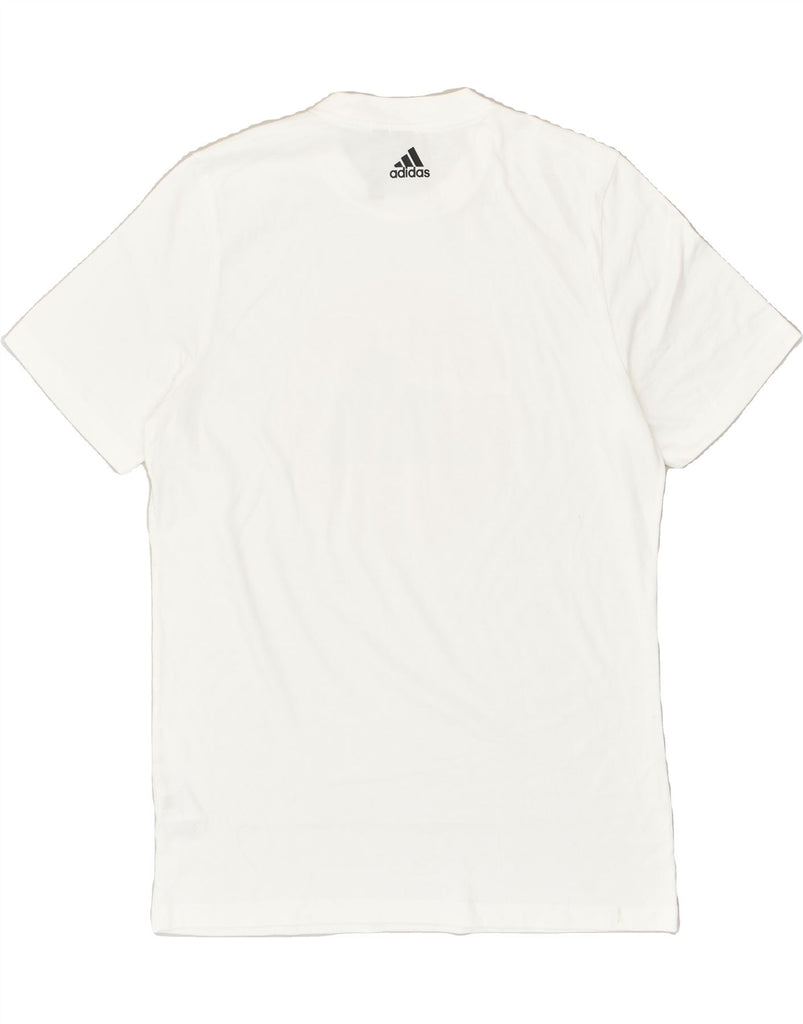 ADIDAS Mens Graphic T-Shirt Top Large White Cotton | Vintage Adidas | Thrift | Second-Hand Adidas | Used Clothing | Messina Hembry 