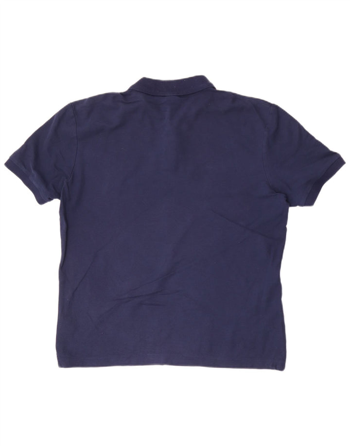 Hugo Boss Mens Polo Shirt Large Navy Blue Cotton