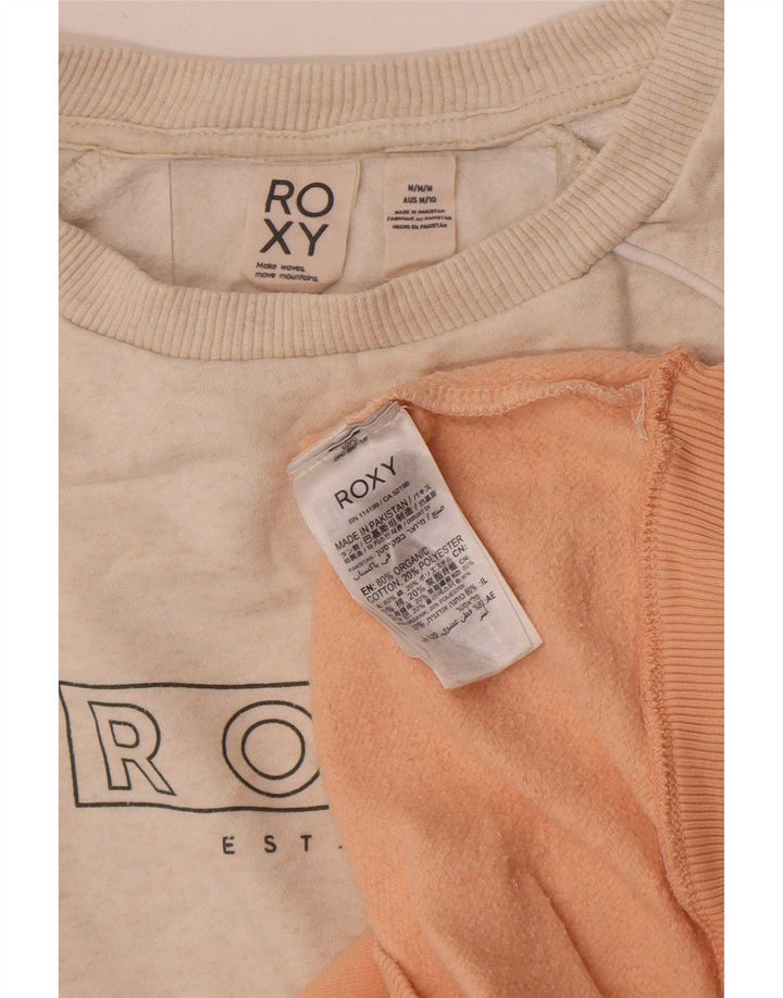Roxy Womens Sweatshirt Jumper UK 14 Medium Multicoloured Colourblock