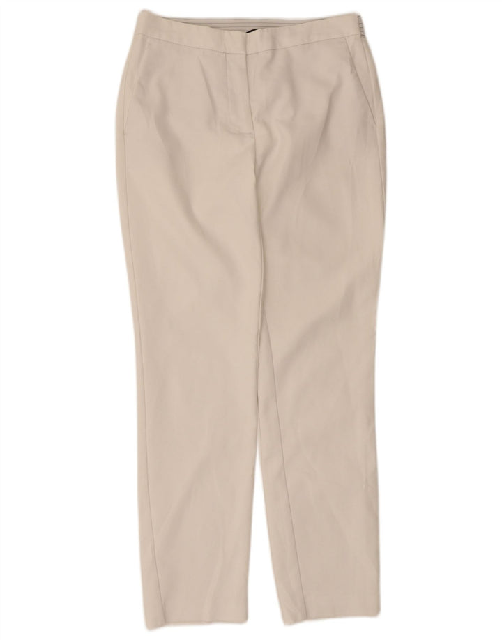 Zara Womens Straight Casual Trousers Medium W28 L27 White