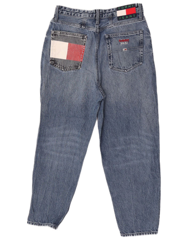 Tommy Hilfiger Womens Crop High Waist Tapered Jeans W28 L24 Blue