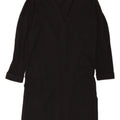 Lipsy Womens Longline Open Cardigan Sweater UK 16 Large Black Polyester