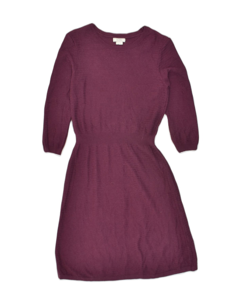 FAT FACE Womens Jumper Dress UK 8 Small Purple Cotton | Vintage Fat Face | Thrift | Second-Hand Fat Face | Used Clothing | Messina Hembry 