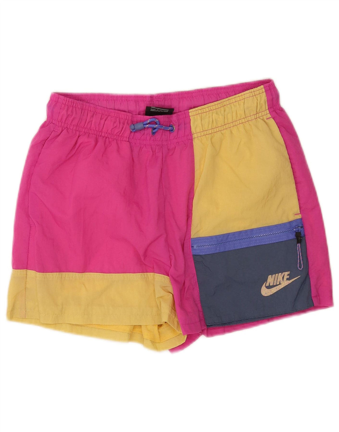 Nike Mens Sport Shorts Medium Pink Colourblock Nylon