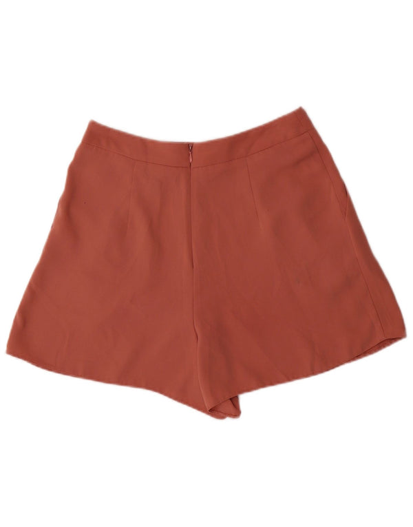 Topshop Womens High Waist Pegged Hot Pants UK 10 Small W26 Pink Polyester