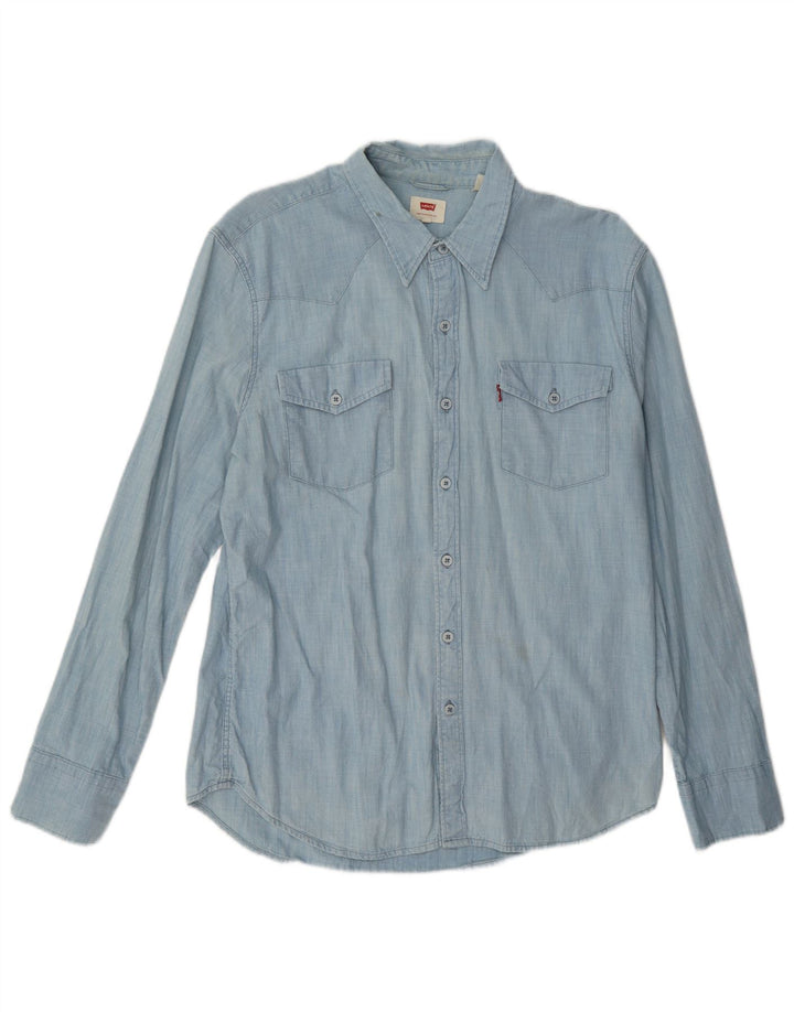 Levi's Mens Shirt Large Blue