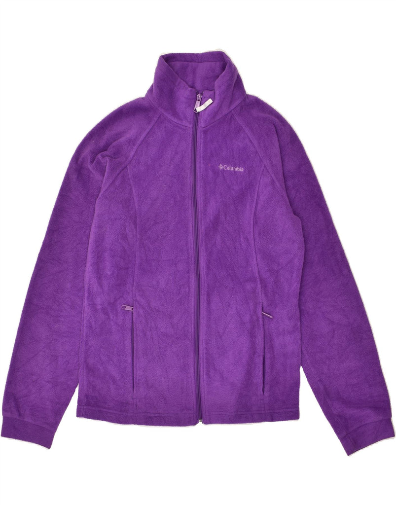 COLUMBIA Girls Fleece Jacket 15-16 Years Purple Polyester | Vintage Columbia | Thrift | Second-Hand Columbia | Used Clothing | Messina Hembry 