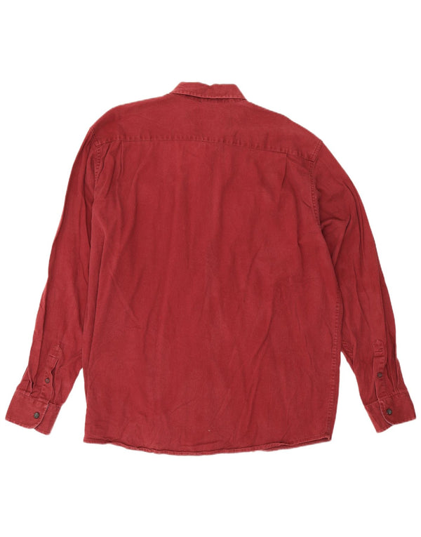 Wrangler Mens Shirt XL Red Cotton