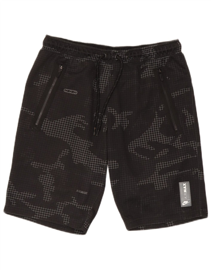 Nike Mens Sport Shorts Medium Black Camouflage Polyester