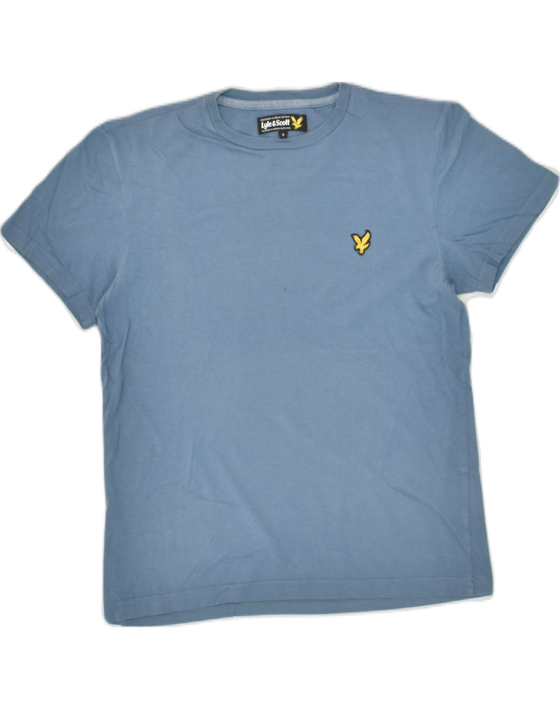 LYLE & SCOTT Mens T-Shirt Top Small Blue Cotton | Vintage Lyle & Scott | Thrift | Second-Hand Lyle & Scott | Used Clothing | Messina Hembry 
