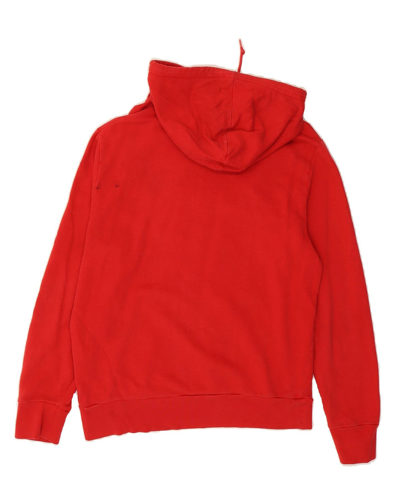 LEVI'S Mens Graphic Hoodie Jumper Small Red Cotton Vintage Levi's and Second-Hand Levi's from Messina Hembry 
