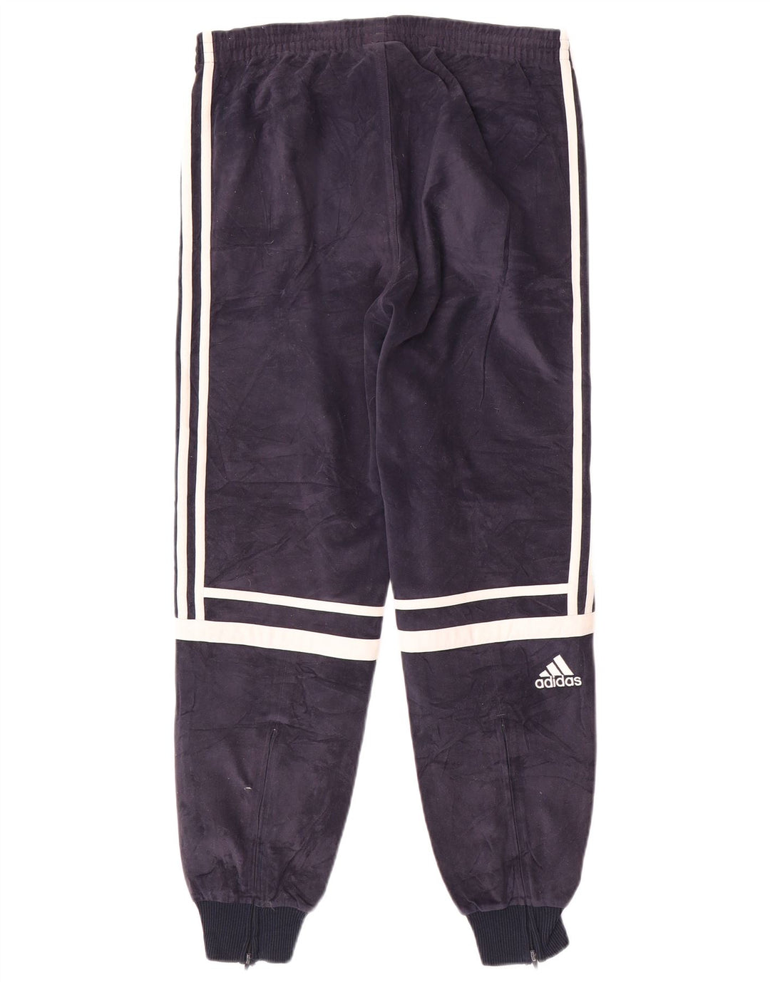 ADIDAS Boys Tracksuit Trousers Joggers 13-14 Years Navy Blue Polyester