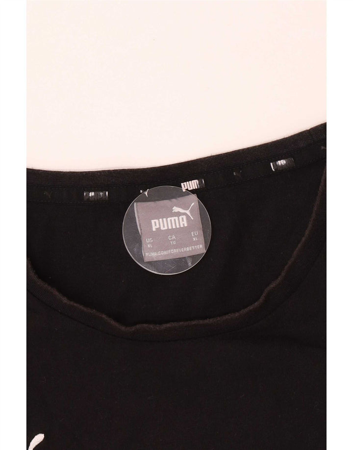 Puma Mens T-Shirt Top XL Black
