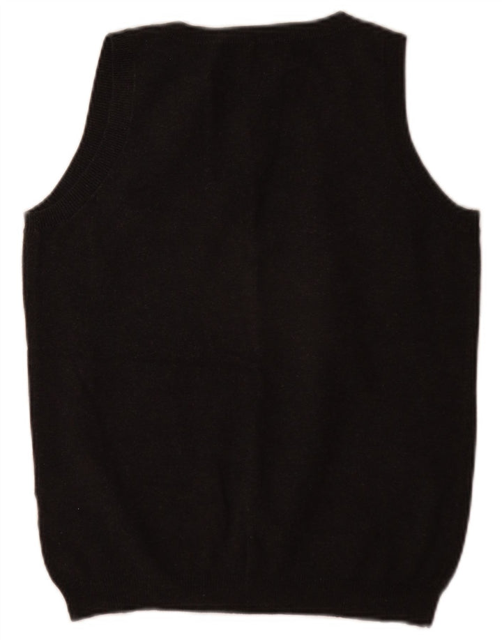 Zara Womens Vest Tank Top UK 14 Large Grey Cotton