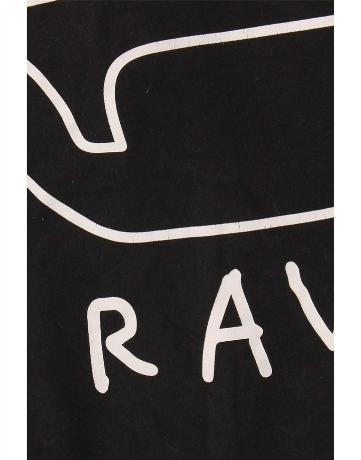 G-Star Mens Graphic Sweatshirt Jumper Large Black Cotton