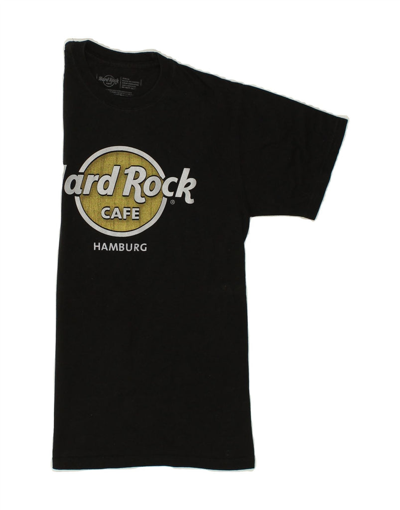 HARD ROCK CAFE Mens Hamburg Graphic T-Shirt Top Small Black Cotton | Vintage Hard Rock Cafe | Thrift | Second-Hand Hard Rock Cafe | Used Clothing | Messina Hembry 