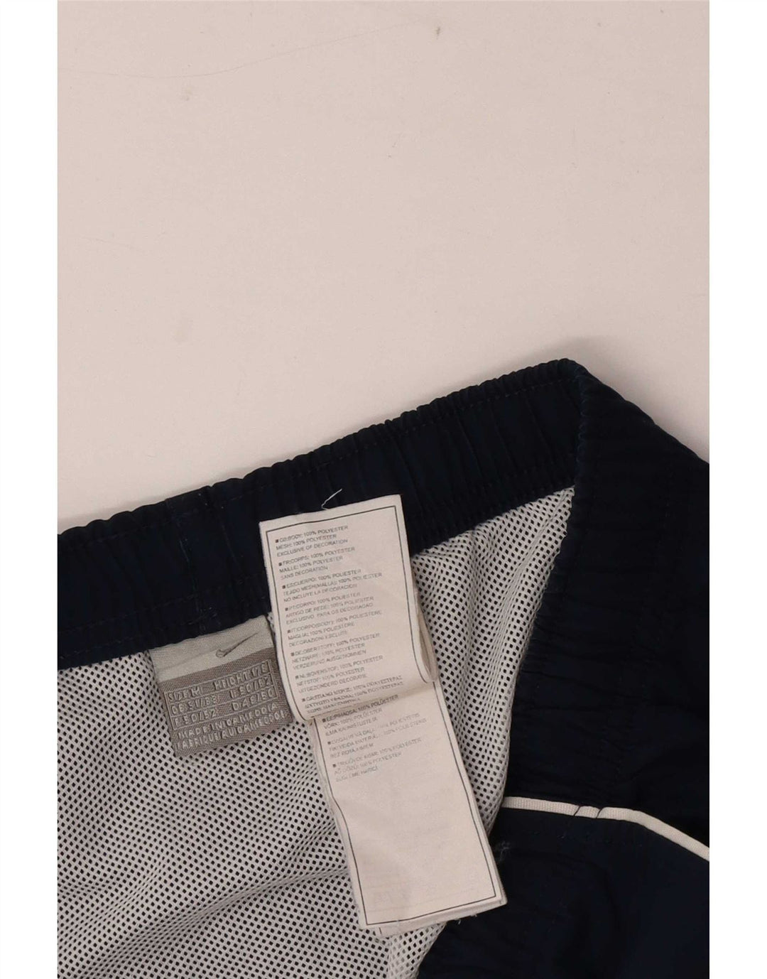 Nike Mens Graphic Regular Sport Shorts Medium Navy Blue Polyester Sports