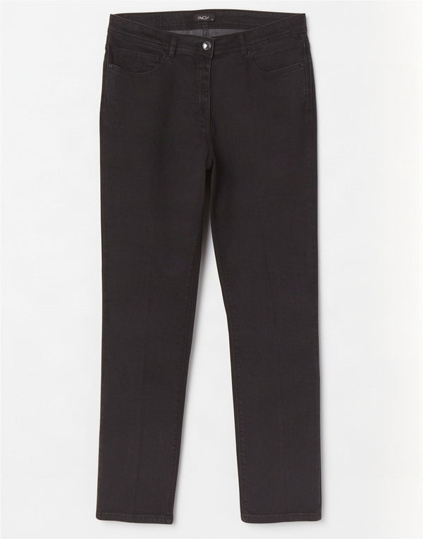 M&Co Womens Slim Jeans UK 12 Medium W32 L30 Black