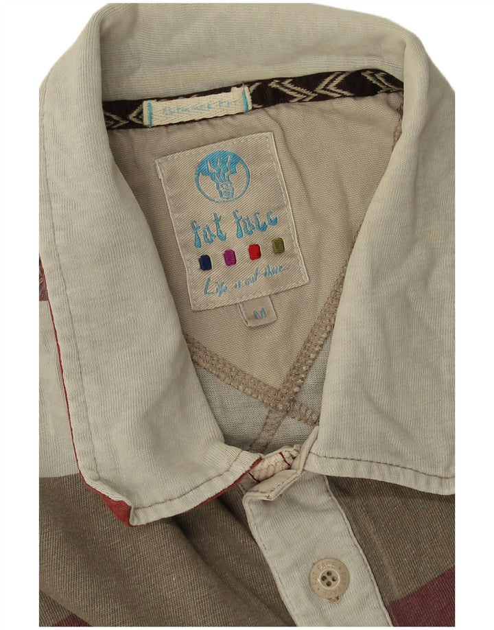 Fat Face Mens Polo Shirt Medium Multicoloured Striped Cotton