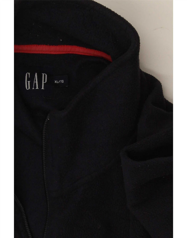 Gap Mens Zip Neck Fleece Jumper XL Navy Blue