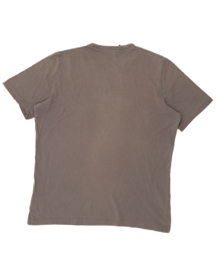 Adidas Mens T-Shirt Top Medium Grey Cotton