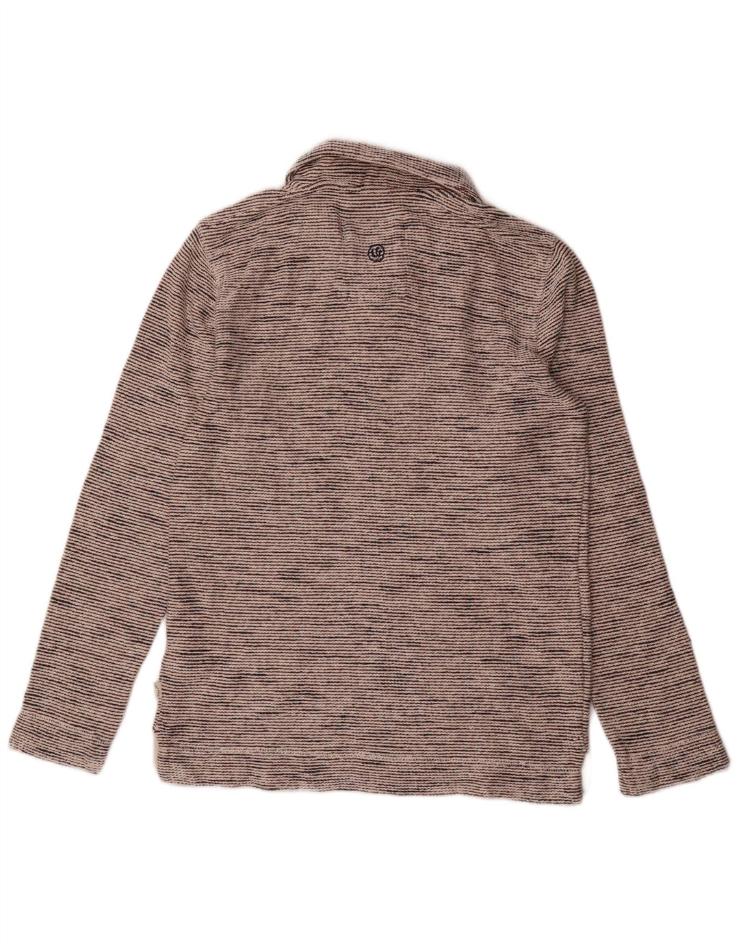 Fat Face Mens Zip Neck Sweatshirt Jumper Small Grey Flecked Cotton