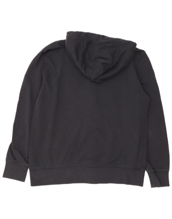 GANT Mens Zip Hoodie Sweater Large Black Cotton