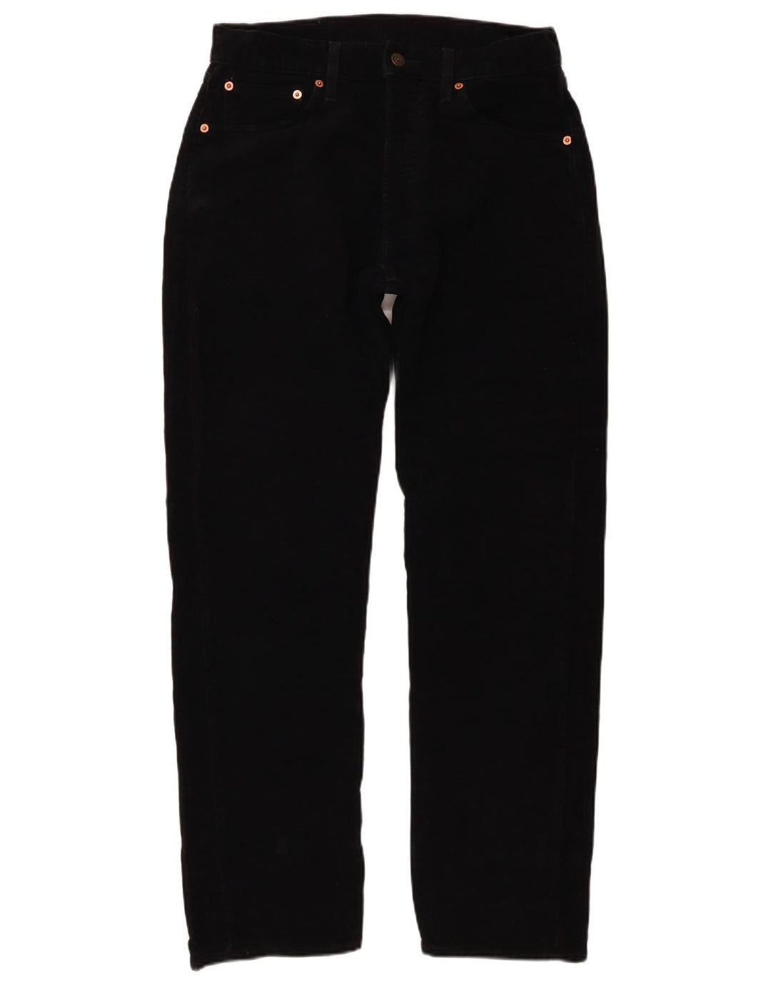 Levi's Mens 551 Straight Jeans W32 L30 Black Cotton