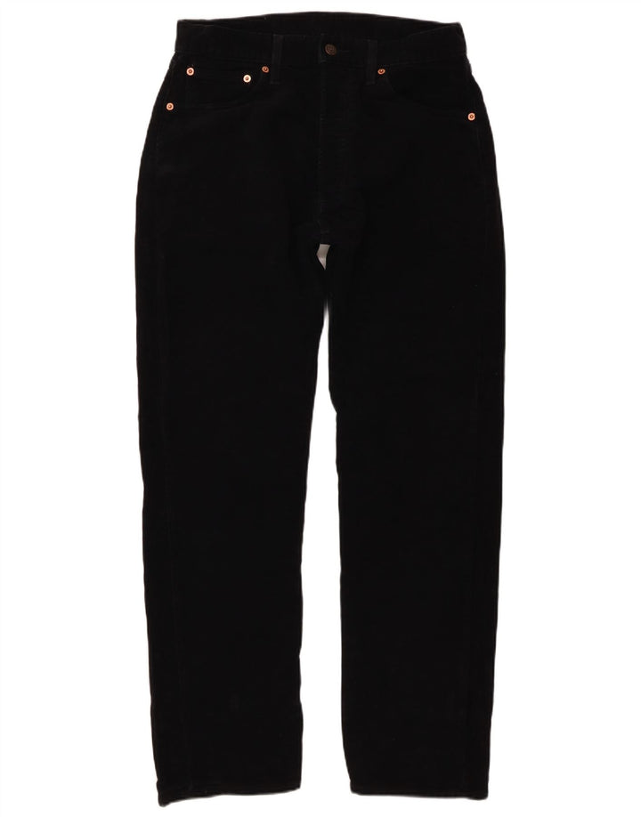 Levi's Mens 551 Straight Jeans W32 L30 Black Cotton