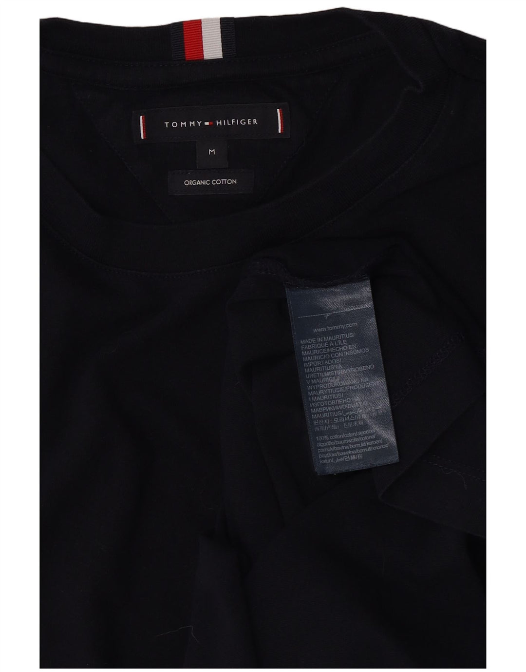 Tommy Hilfiger Mens T-Shirt Medium Navy Blue Cotton