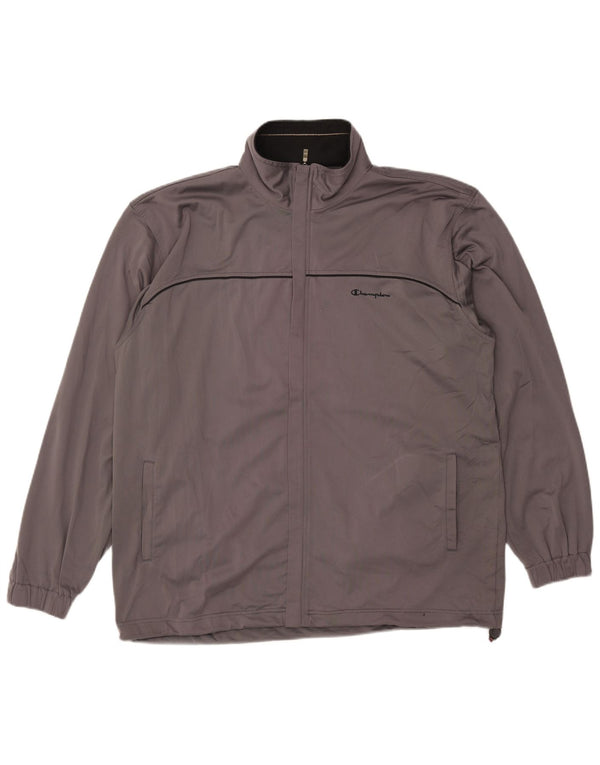 Champion Mens Tracksuit Top Jacket XL Grey