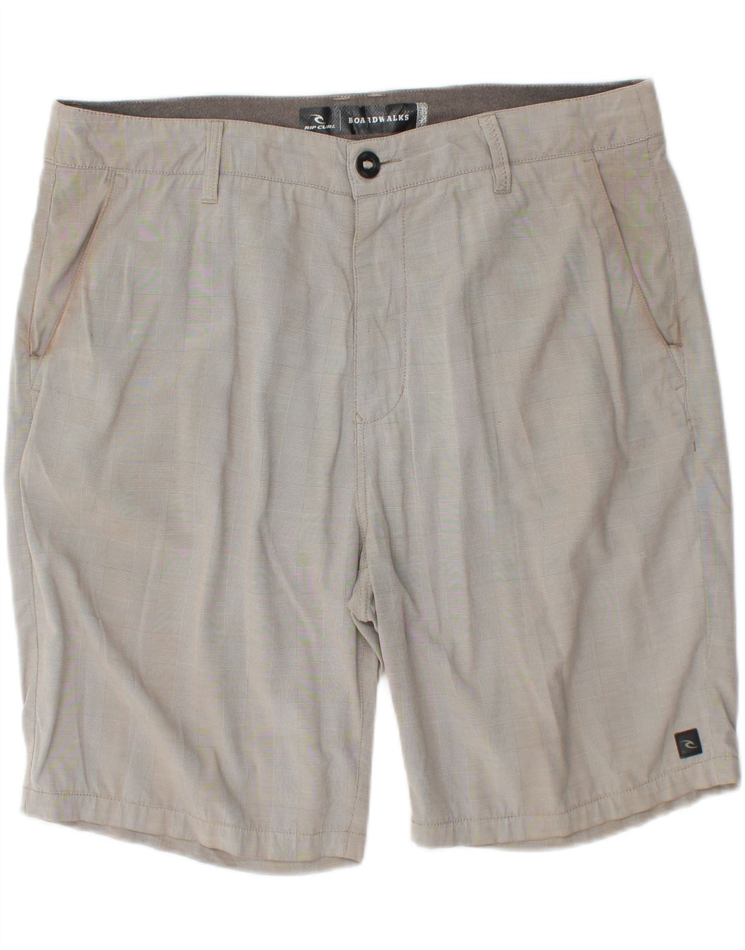 RIP CURL Mens Chino Shorts W38 XL Grey Check