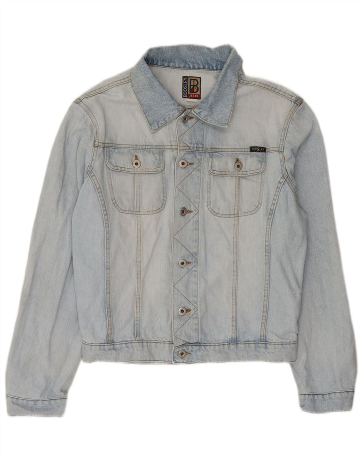Boosley Mens Denim Jacket UK 38 Medium Blue