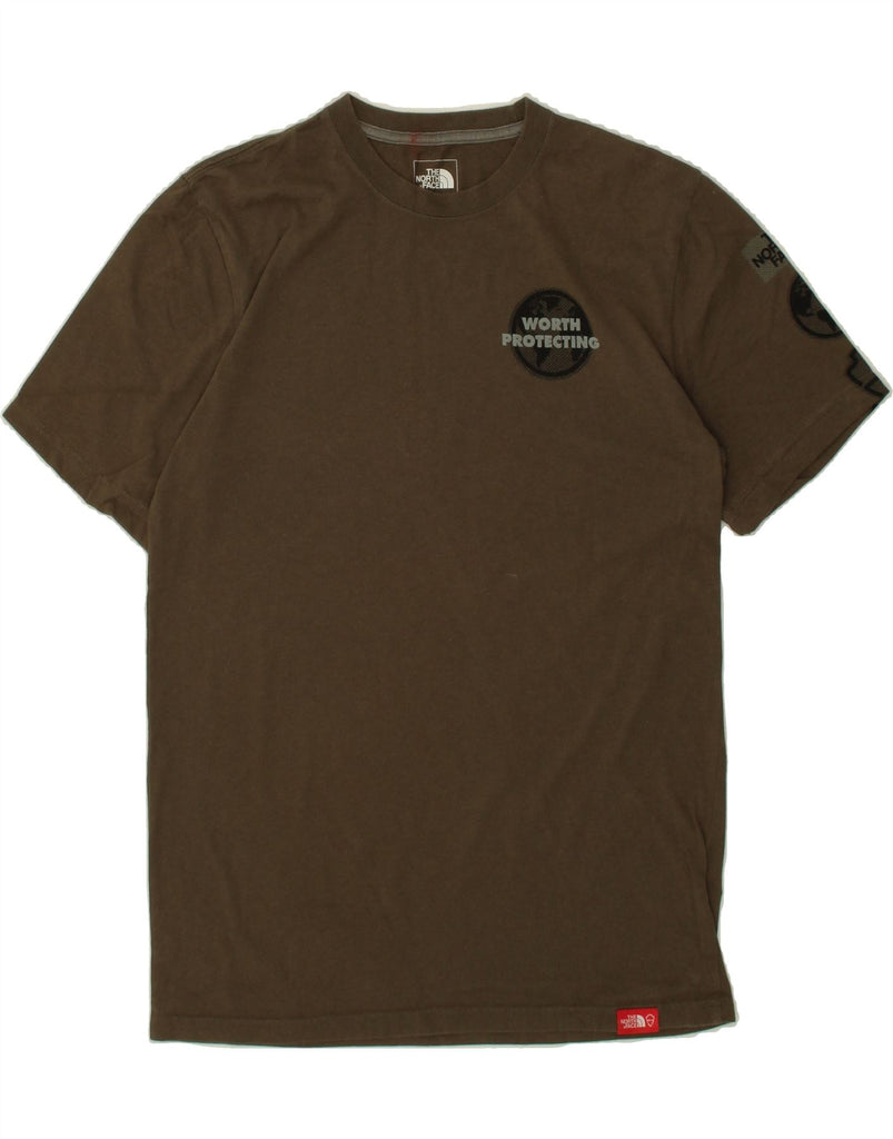 THE NORTH FACE Mens Standard Fit Graphic T-Shirt Top Small Green Cotton Vintage The North Face and Second-Hand The North Face from Messina Hembry 