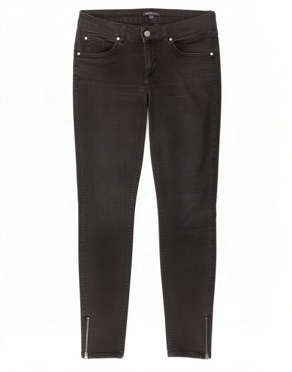 Marks & Spencer Womens Skinny Jeans UK 10 Small W28 L26 Black Cotton