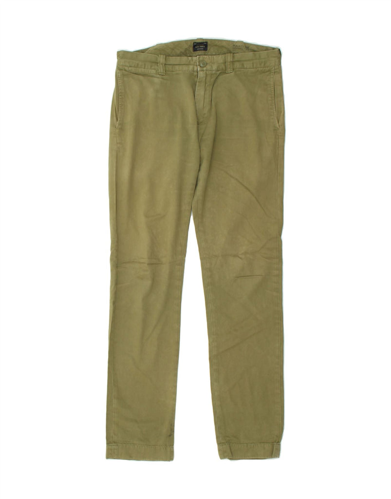 J. CREW Mens Sun Faded Slim Chino Trousers W29 L32 Green Cotton | Vintage J. Crew | Thrift | Second-Hand J. Crew | Used Clothing | Messina Hembry 