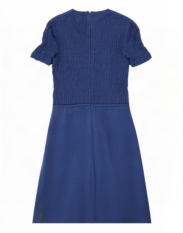 Luisa Spagnoli Womens A-Line Dress UK 10 Small Navy Blue