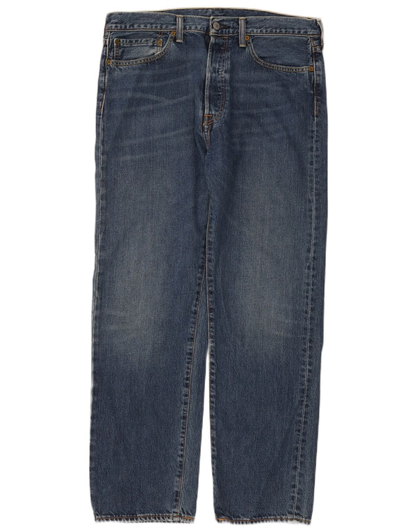 Levi's Mens 562 Straight Jeans W34 L32 Blue Cotton